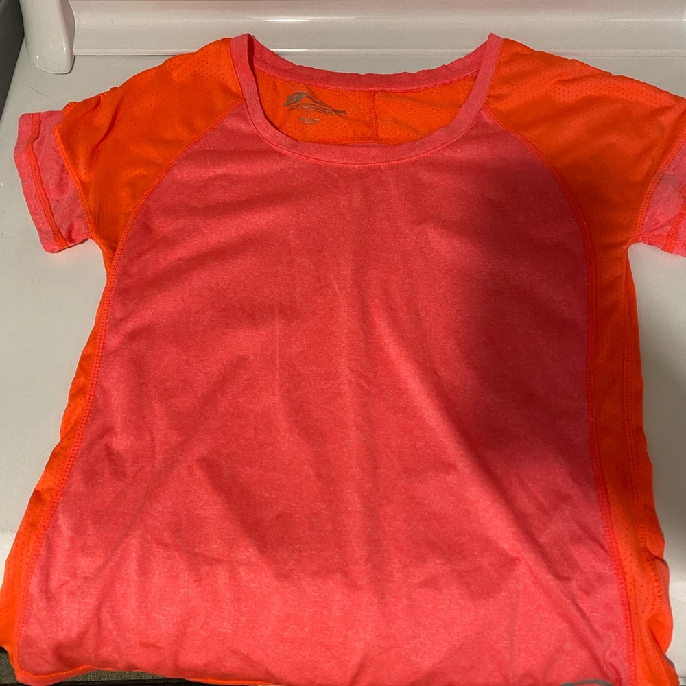Coral pink athletic top